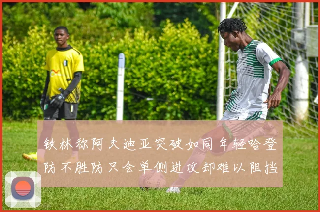 铁林称阿夫迪亚突破如同年轻哈登防不胜防只会单侧进攻却难以阻挡